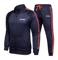 Chándal de entrenamiento de manga larga personalizado al por mayor para hombre, chándal de alta calidad para correr y hacer ejercicio, estilo casual y urbano.