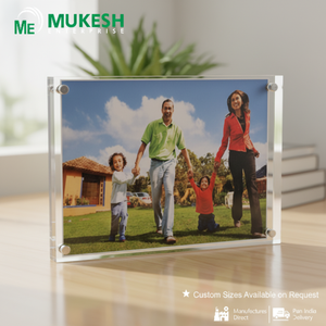 Marco Magnético de Acrílico Fundido 5*7 de Calidad Premium, Transparente, Resistente a los Rayos UV, para Exhibición de Fotos y Arte, Hogar y Oficina, Proveedor Mayorista Mukesh - Product Image 6
