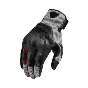 Guantes de moto de protección de mano de dedo completo de cuero suave Guantes de carreras de motos transpirables - Product Image 2