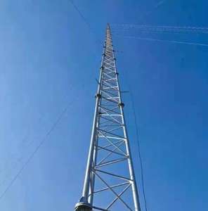 लागत प्रभावी स्टील लोबान रॉड बिजली टॉवर गर्म डुबकी गैल्वेनाइज्ड 10-80 मीटर ऊंचाई आसान स्थापना गोदाम सुरक्षा के लिए - Product Image 5