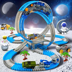 Circuit de piste spatiale électrique en plastique pour jouets - Product Image 2