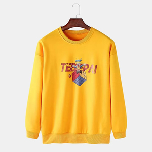 Nueva sudadera de hombre de Color sólido estilo Streetwear-Logotipo de Color personalizado de alta calidad transpirable otoño moda poliéster/algodón - Product Image 6