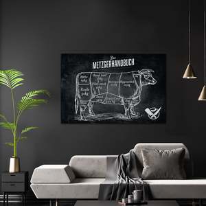 Butcher's Handbook <b>Poster</b> Offset and Digital Printing for Decoration on Vinyl Canvas Plastic Flags and Banners - Product Image 2