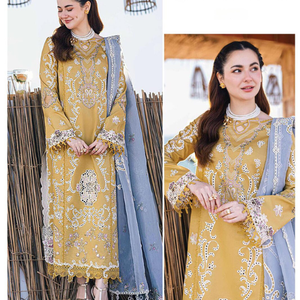 VESTIDOS ESTILO PUNJABI PATYALA LISTOS PARA USAR, SHALWAR KAMEEZ, TALLA PERSONALIZADA CON BORDADO EN EL CUELLO Y TRABAJO A MANO - Product Image 4