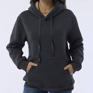 Sudadera con capucha de punto de manga larga y bolsillo para mujer, Jersey holgado informal, con logotipo personalizado, superventas, Otoño Invierno 2025 - Product Image 4