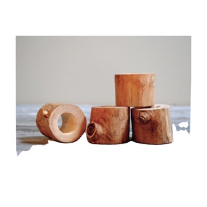 Anillo de madera Natural para decoración de boda, servilletero con forma redonda de rama de árbol para Hotel, bajo precio - Product Image 1