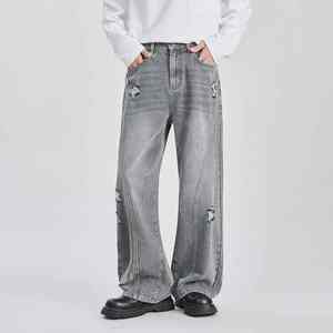 Hombres elegantes Denim Jeans Skinny Fit Stretchable Street Style Ligero Durable Blue Wash Fabricante al por mayor - Product Image 6