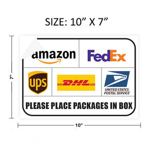 Autocollant de signalisation pour colis industriels en PVC de haute qualité |   Panneau de jardin |   Rectangle |   10x7 |   Résistant à la décoloration - Product Image 2