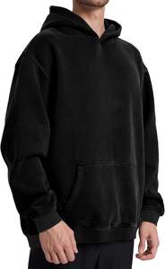 Sudadera con Capucha Lisa de Fábrica Líder, Construcción de Tejido Inverso, Algodón Grueso para Evitar el Encogimiento Vertical, Pedido al por Mayor - Product Image 4