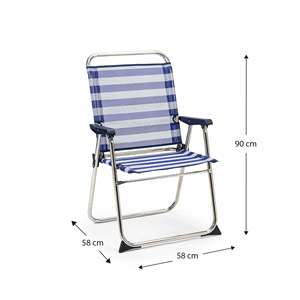 Silla de pesca de playa plegable ajustable/respaldo alto SILLÓN MARINERO - Product Image 6