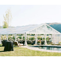 Carpa con marco de aluminio para exteriores para 500 personas, marquesina de PVC comercial resistente para bodas, grandes eventos, tamaños disponibles 20x30