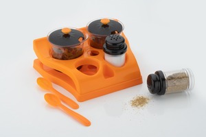 Estante de especias de plástico, caja de almacenamiento de especias de cocina de plástico, frascos de botellas, contenedor de energía de comino transparente para sal, pimienta, caja de condimentos - Product Image 6