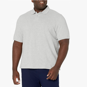 Hombres pique 220 gramos más tamaños logotipo personalizado algodón poliéster Polos transpirables de talla grande para hombres Polos - Product Image 5