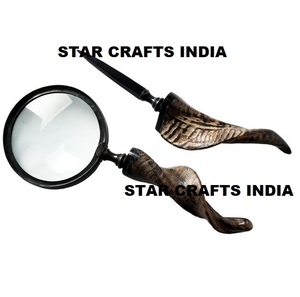 Joyería portátil lupa transparente manijas de madera forma redonda hecha a mano para personas mayores lectura y microscopio de Hospital - Product Image 2