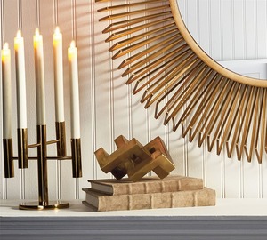 Brass Square <b>Puzzle</b> Shaped Home and <b>Table</b> Decor Object Sculpture Modern Art and Artistic Design Luxury Home Decoration Accent - Product Image 2