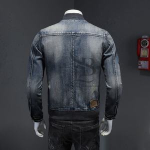 2025 Chaquetas de mezclilla de algodón para hombres Ropa informal Chaquetas y abrigos Chaqueta de alta calidad personalizada de talla grande para hombres Servicio OEM - Product Image 5