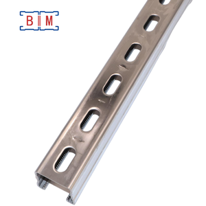 Canal Estrutural de Aço Inoxidável 304 Premium de 1-5/8\" com Fenda para Sistemas de Suporte Pesado - Product Image 5