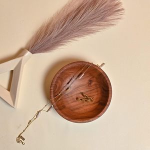 Bols de service en bois faits à la main, finition naturelle, écologiques, couleur personnalisée, vaisselle AE, saladier, bols décoratifs - Product Image 6