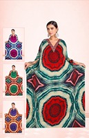 KAFTAN Robes décontractées pour femmes pour les occasions quotidiennes de mariage à la plage Longueur du plancher Style ethnique Paillettes pour le printemps, l'été et l'automne