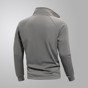 Custom Men's Porter Hoodies with 14 Zip <b>Mock</b> <b>Neck</b> Polyester Cotton Fleece Pullover Sweatshirt Printed Pattern for Autumn Jogging - Product Image 2