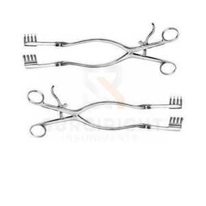 Weitlaner เครื่อง retractors แบบมีรีแทรคเตอร์ทำจากสเตนเลสสตีลใช้ในการผ่าตัด - Product Image 5