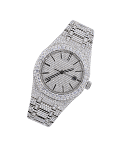 Luxury Men's <b>Automatic</b> Mechanical <b>Watch</b> VVS Moissanite Diamonds <b>Customized</b> Design Iced Quartz Analog Dial Glass Popular Designs - Product Image 5