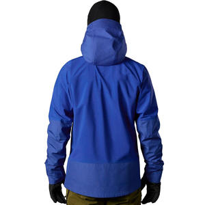 Veste de randonnée patchwork à fermeture éclair et à coque souple avec logo personnalisé imperméable au vent hiver à capuche grande taille unisexe extérieur - Product Image 2
