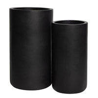 Produsen poly resin cat matte putih pot lantai bunga persegi panjang pot kotak Jendela luar ruangan dalam ruangan