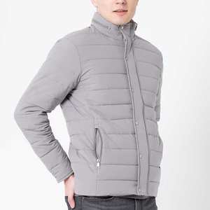Veste polaire à la mode pour hommes avec logo personnalisé de haute qualité en usine OEM Veste polaire matelassée grande taille - Product Image 3