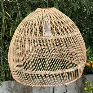 New design 2023!!! home decoration vintage rattan chandeliers and pendant light, wicker lamp shape, bamboo celling light