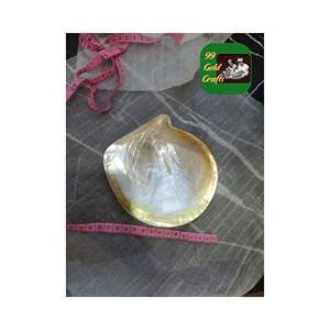 Assiette en nacre de luxe fabriquée à la main pour le service de caviar et la décoration côtière du Vietnam Technique polie - Product Image 3