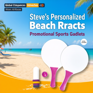 Racchette da Spiaggia Personalizzate di Steve, Gadget Sportivi Promozionali - Product Image 3
