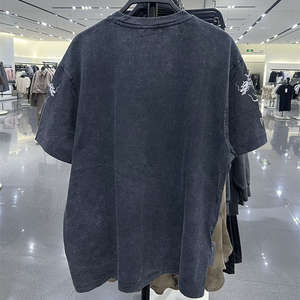 Camiseta de mujer de diseño personalizado de alta calidad colección de dama 100% algodón logotipo personalizado bordado hecho camisetas - Product Image 3