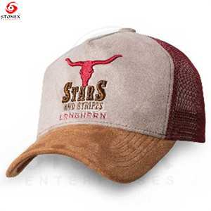 Gorras de camionero de malla de 5 paneles Unisex de alta calidad, diseño personalizado, logotipo bordado en 3D, sombreros de esquí de algodón al por mayor para verano al aire libre - Product Image 2