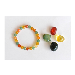 Tumbled Grounding Stones Healing Crystal Set CREATIVITY Intention Crystals <b>Kit</b> for Inspire Innovation and Spark New Ideas - Product Image 1