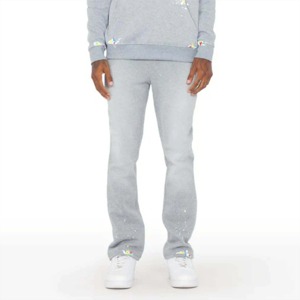 Nuevo diseño, chándal Unisex, bordado personalizado, Joggers apilados, chándal, ropa de calle de moda, ropa deportiva delgada para hombres - Product Image 6