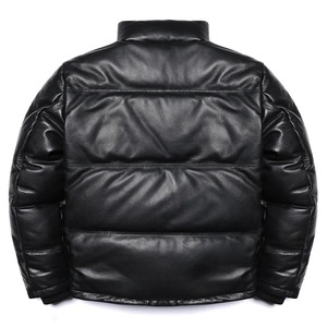 Chaqueta de Plumón de Pato Blanco con Piel de Oveja Genuina, Chaqueta con Capucha de Piel de Cabra para Hombre, Abrigo Cálido y Grueso para Invierno - Product Image 5