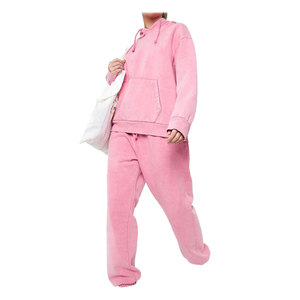 ชุดวอร์มผ้าฟลีซโอเวอร์ไซส์สำหรับผู้หญิงชุดวอร์มผ้าซักแบบมีคุณภาพสูงเป็นมิตรกับสิ่งแวดล้อม - Product Image 3