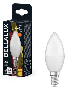 Lampadina a candela 4.9W 470Lm E14 2700K (Bellalux 4058075128248) - Product Image 1