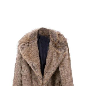 Manteau long en fausse fourrure à manches longues, décontracté, tendance, pour femmes, hiver, de haute qualité, avec fourrure, sur mesure - Product Image 2