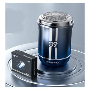 Afeitadora Eléctrica Portátil de Una Sola Cabeza, Maquinilla de Afeitar Automática para Barba, Azul Degradado, Lavable, Compacta, Compatible con Carga en Coche, para Cara - Product Image 3