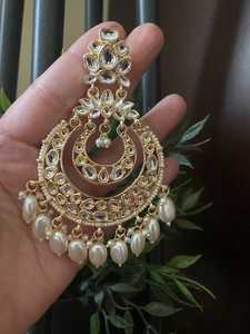 Boucles d'oreilles style ethnique Jhumka Jhumki Bijoux indiens pour fête de mariage et cadeaux - Product Image 3