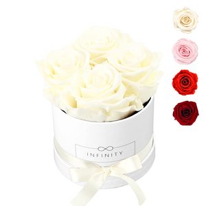 Ramos de flores florales de regalo personalizado, cajas redondas de embalaje de cartón de lujo para rosas - Product Image 6