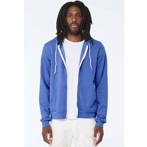 100% coton homme adulte basique coton uni à capuche pour l'hiver extérieur classique sweat à capuche zippé - Product Image 5