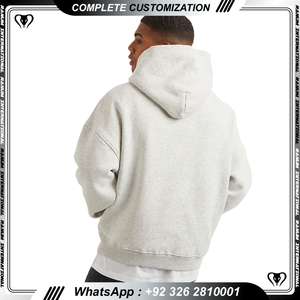 Sweats à capuche 100% coton avec logo personnalisé vierge de haute qualité Fabricant de vêtements de rue surdimensionnés Vente en gros Sweats à capuche pour hommes - Product Image 3