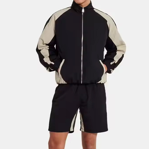 Conjunto de chándales personalizados de alta calidad, traje cortavientos de entrenamiento para hombres, traje de chándal al por mayor para hombres, conjunto de chándal cortavientos - Product Image 1