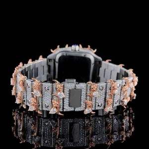 Reloj de Acero Inoxidable con Diamantes de Moissanita Radiantes y Detalles de Cuarzo, Diseño Simple y Moderno para Hombre y Mujer, Acabado Premium Exclusivo, Regalo - Product Image 6