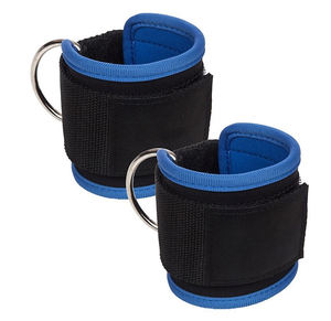 Sangle de cheville en néoprène de haute qualité pour machine à câbles, double anneau en D, respirante, réglable, écologique, unisexe, vente en gros - Product Image 1