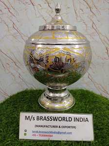 New Style Brass Cremation Urns Full Engraved New Cremation Urns Handmade <b>Funeral</b> <b>Supplies</b> New Style Urns - Product Image 3