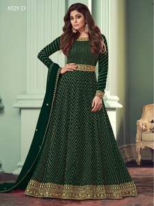 ชุดสูทผ้าจอร์เจียแบบหนาสำหรับผู้หญิงมาใหม่พร้อมด้วยผ้าคอตตอนปักลายลูกไม้แบบกึ่งเย็บ - Product Image 5